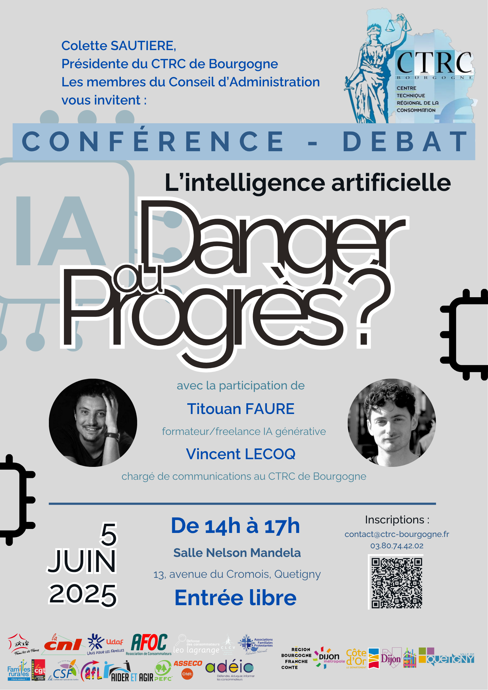 intelligence artificielle conférence CTRC Bourgogne