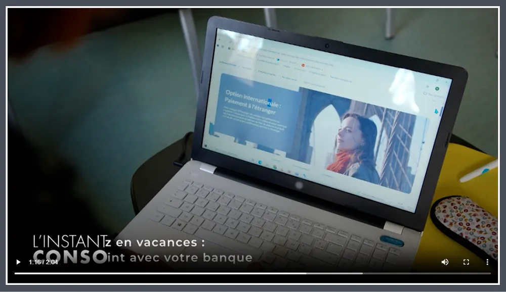 partir en vacances banque